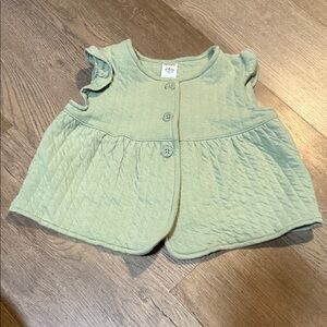 Carter's Light Green Quilted Kids Vest